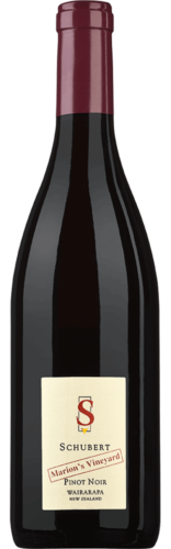 Pinot Noir Marion’s Vineyard Wairarapa Schubert Wines Pinot Noir Marion’s Vineyard Wairarapa Schubert Wines